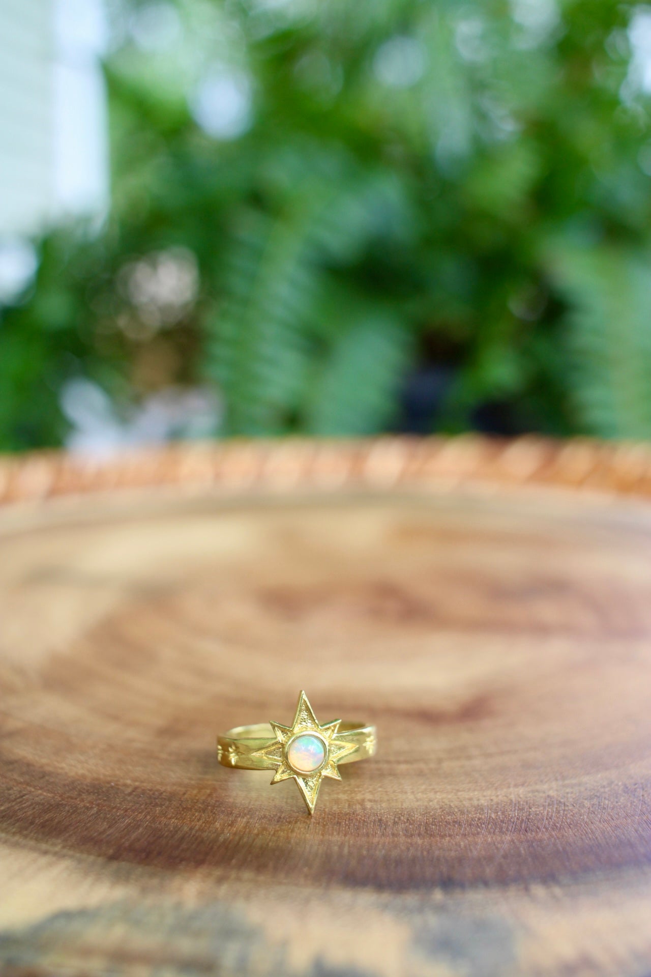 Opal Star Ring