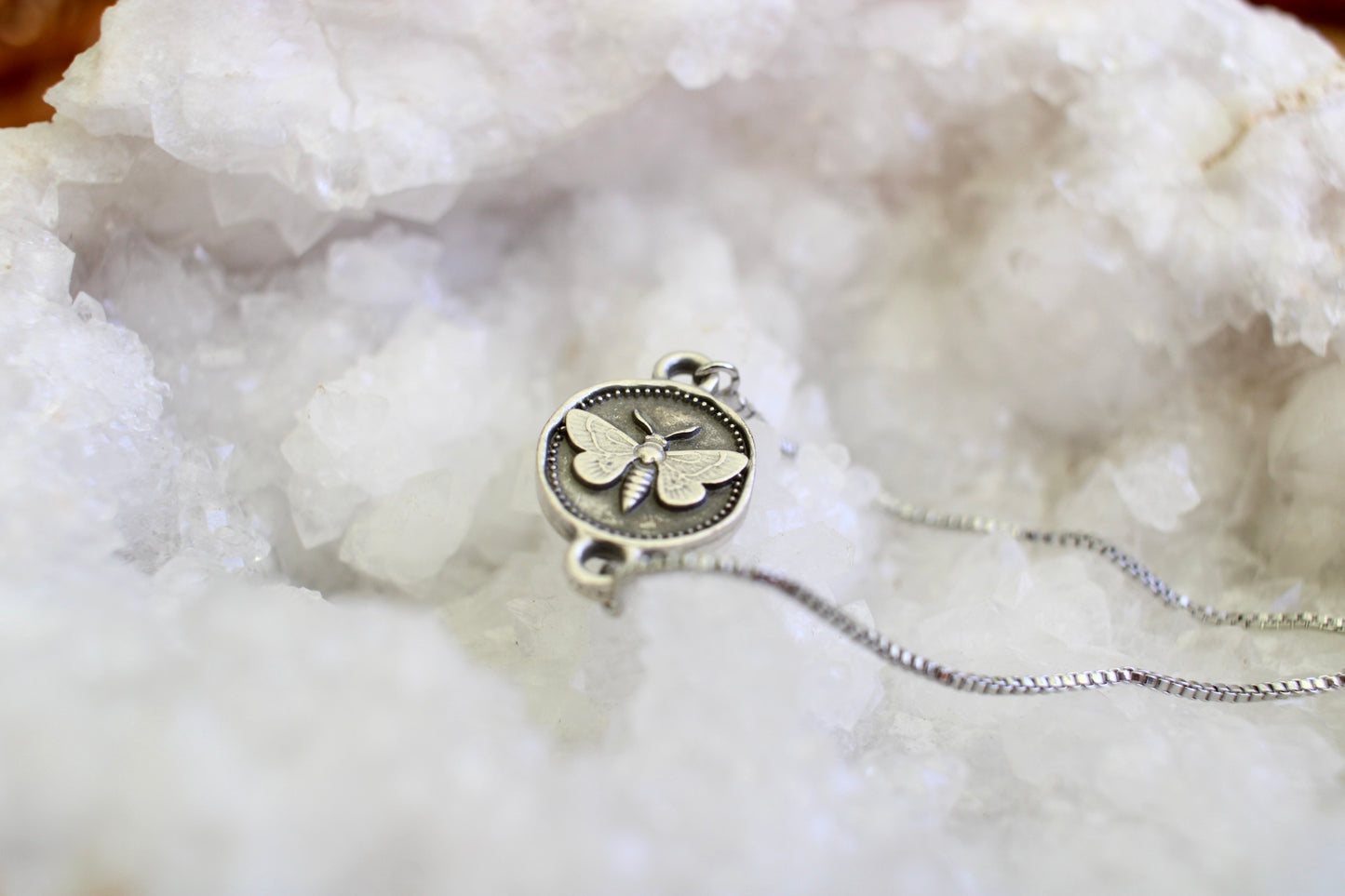 Dainty Moth Bracelet