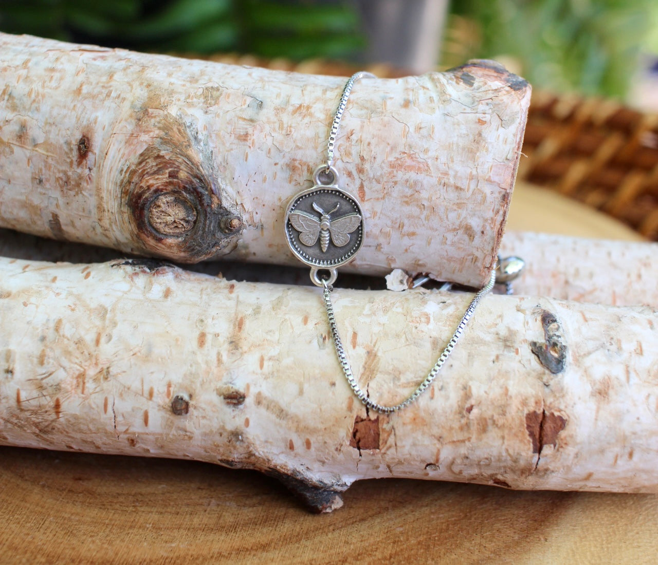 Dainty Moth Bracelet
