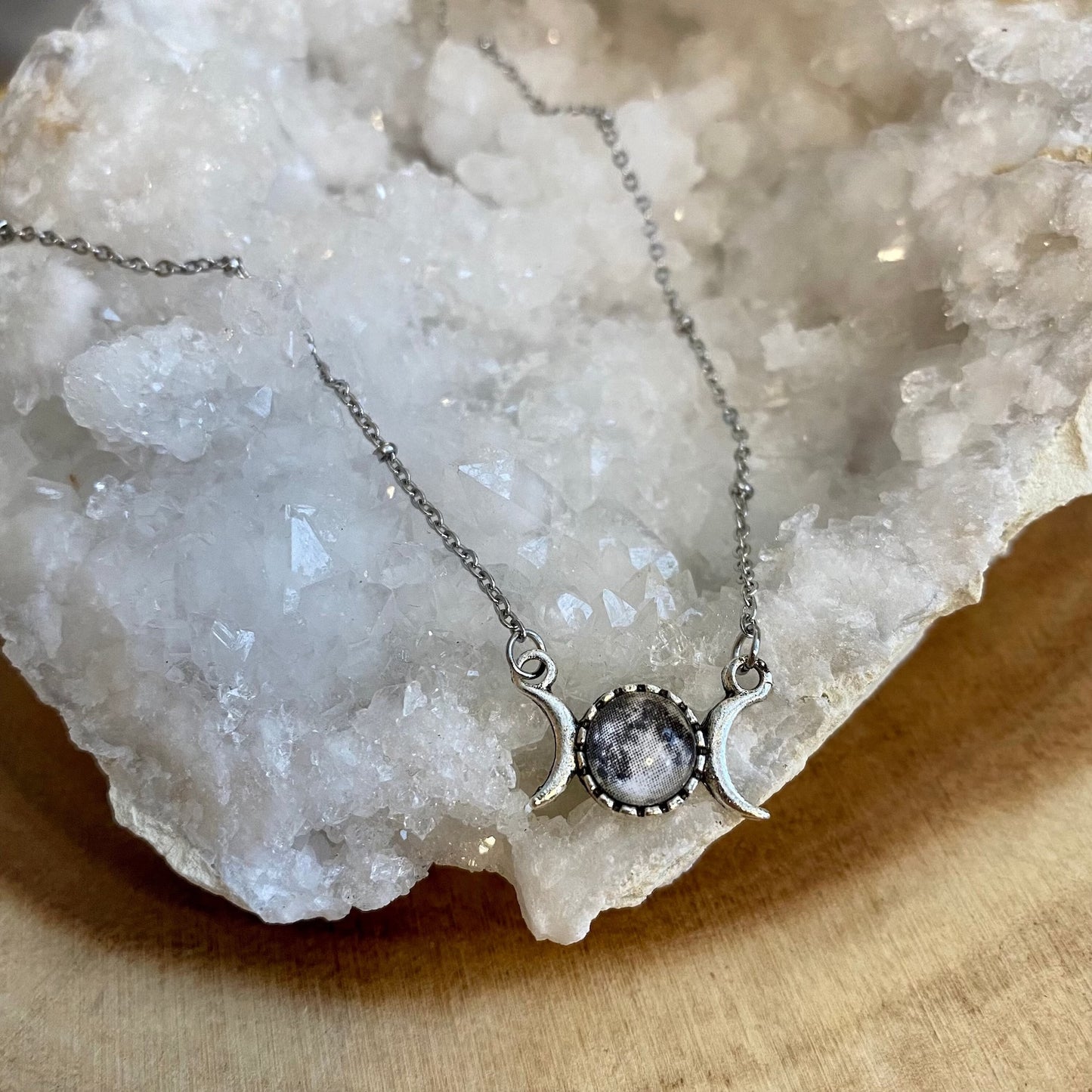 Dainty Triple Moon Necklace