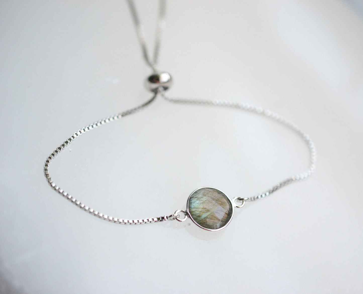 Silver Labradorite Bracelet