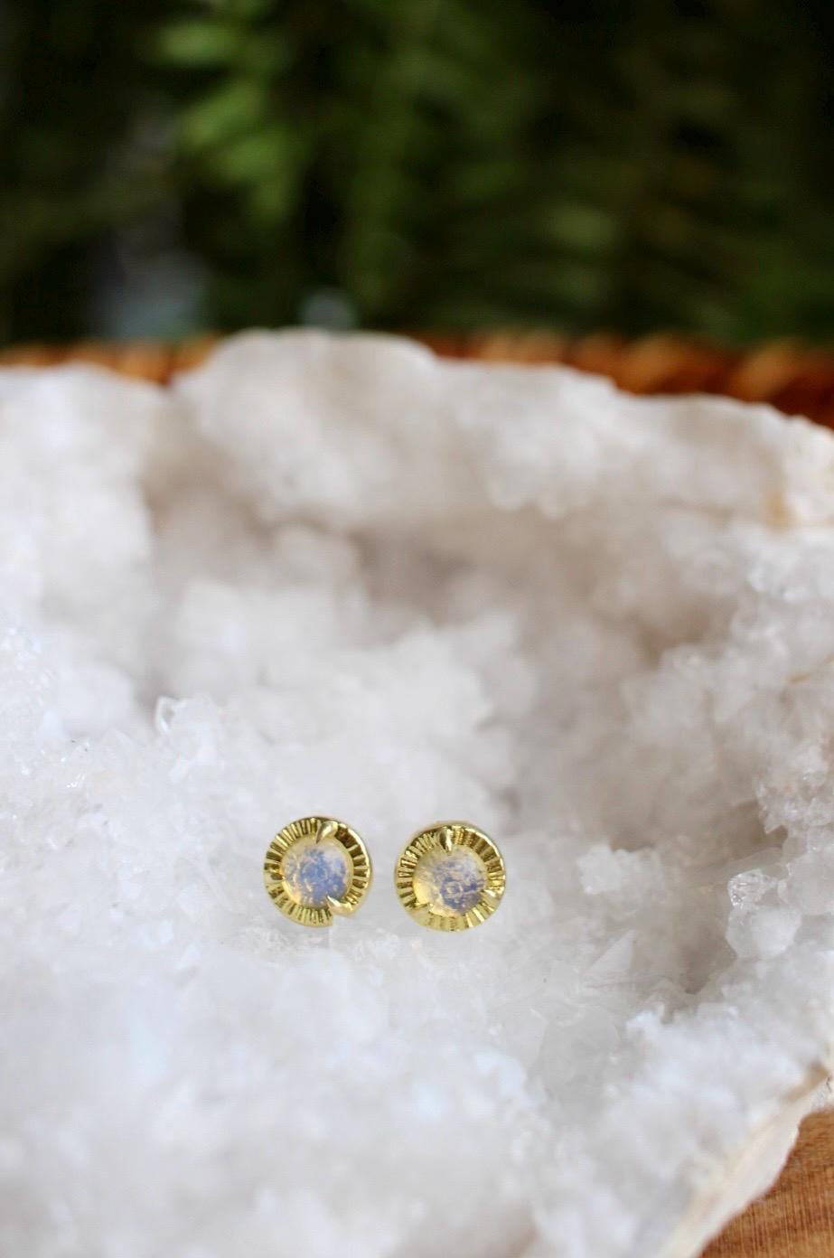 Dainty Opalite Stud Earrings