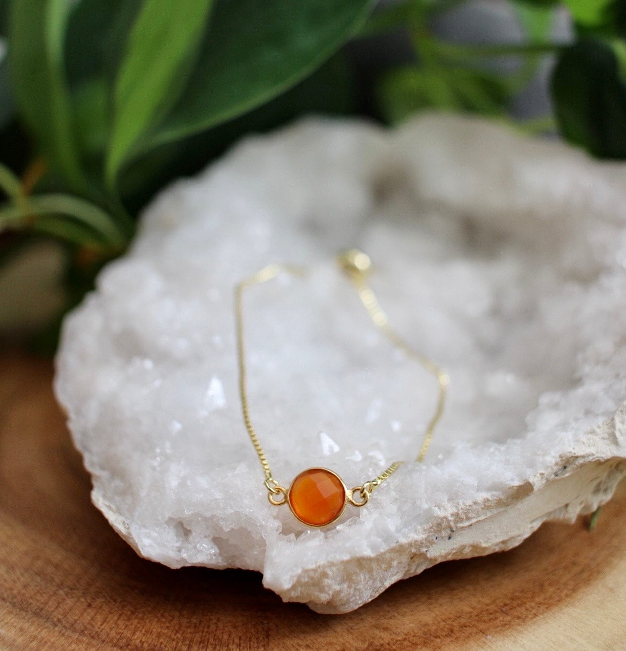 Dainty Carnelian Bracelet