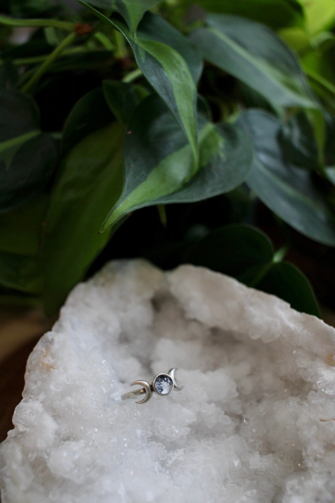Triple Moon Adjustable Ring