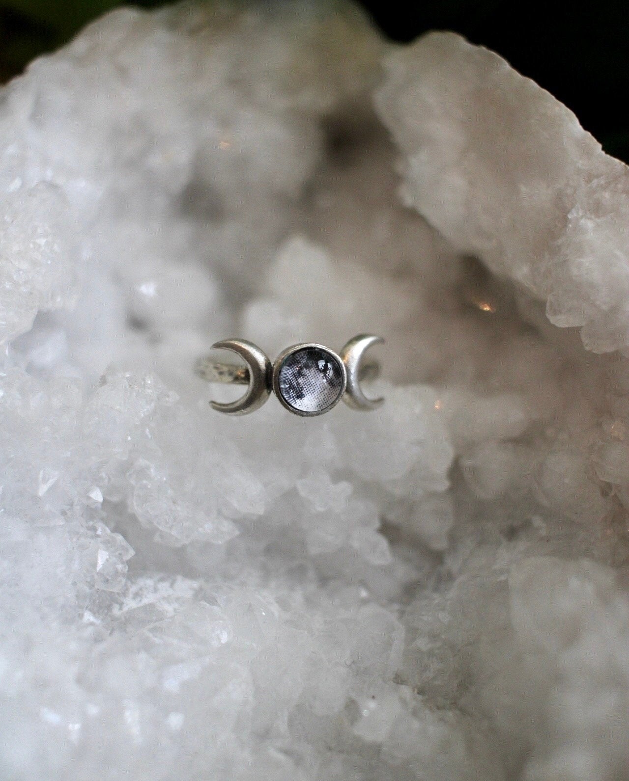 Triple Moon Adjustable Ring