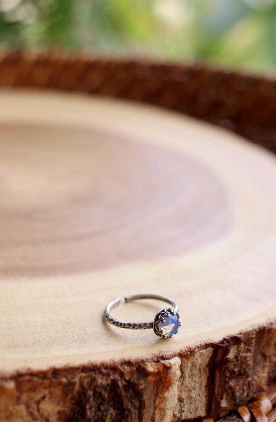 Opalite Dainty Minimalist Stacking Ring