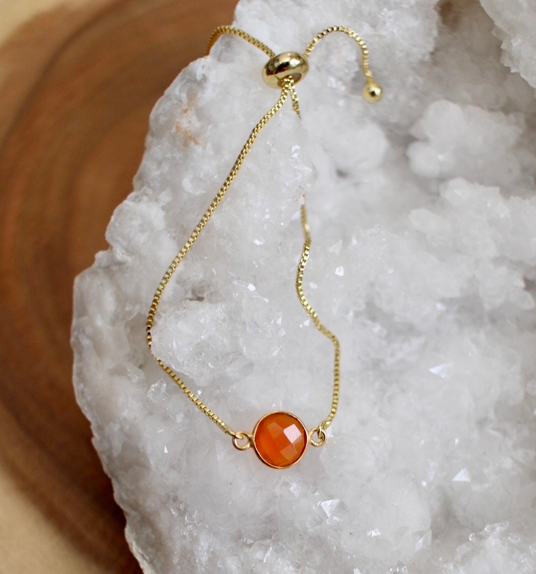 Dainty Carnelian Bracelet