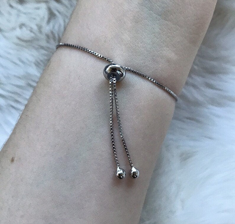 Silver Plated Moonstone Bracelet