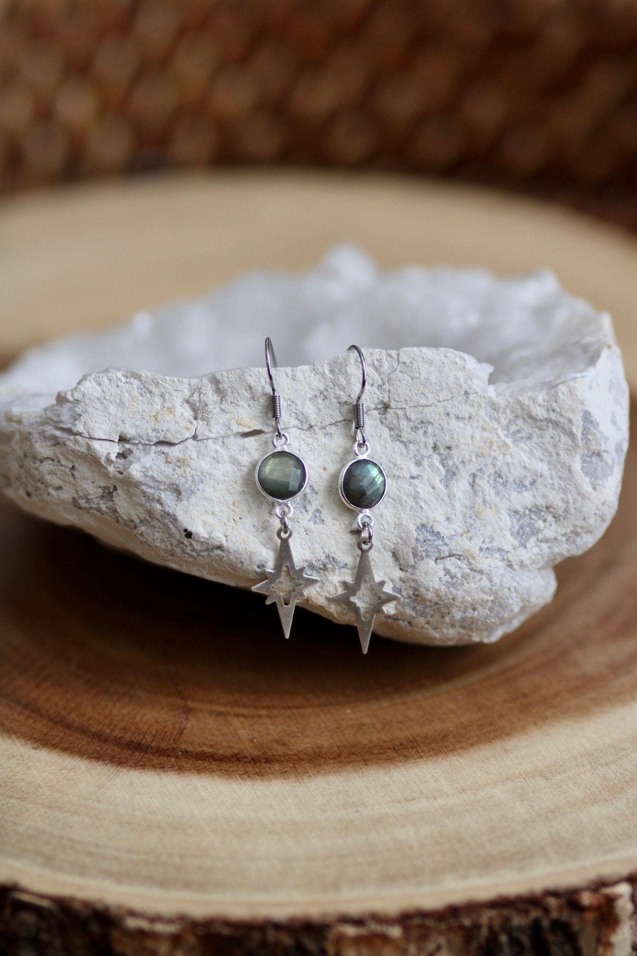 Labradorite Polaris Dangle Earrings