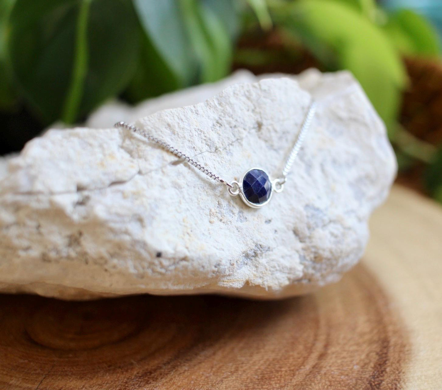 Sapphire Silver Bracelet