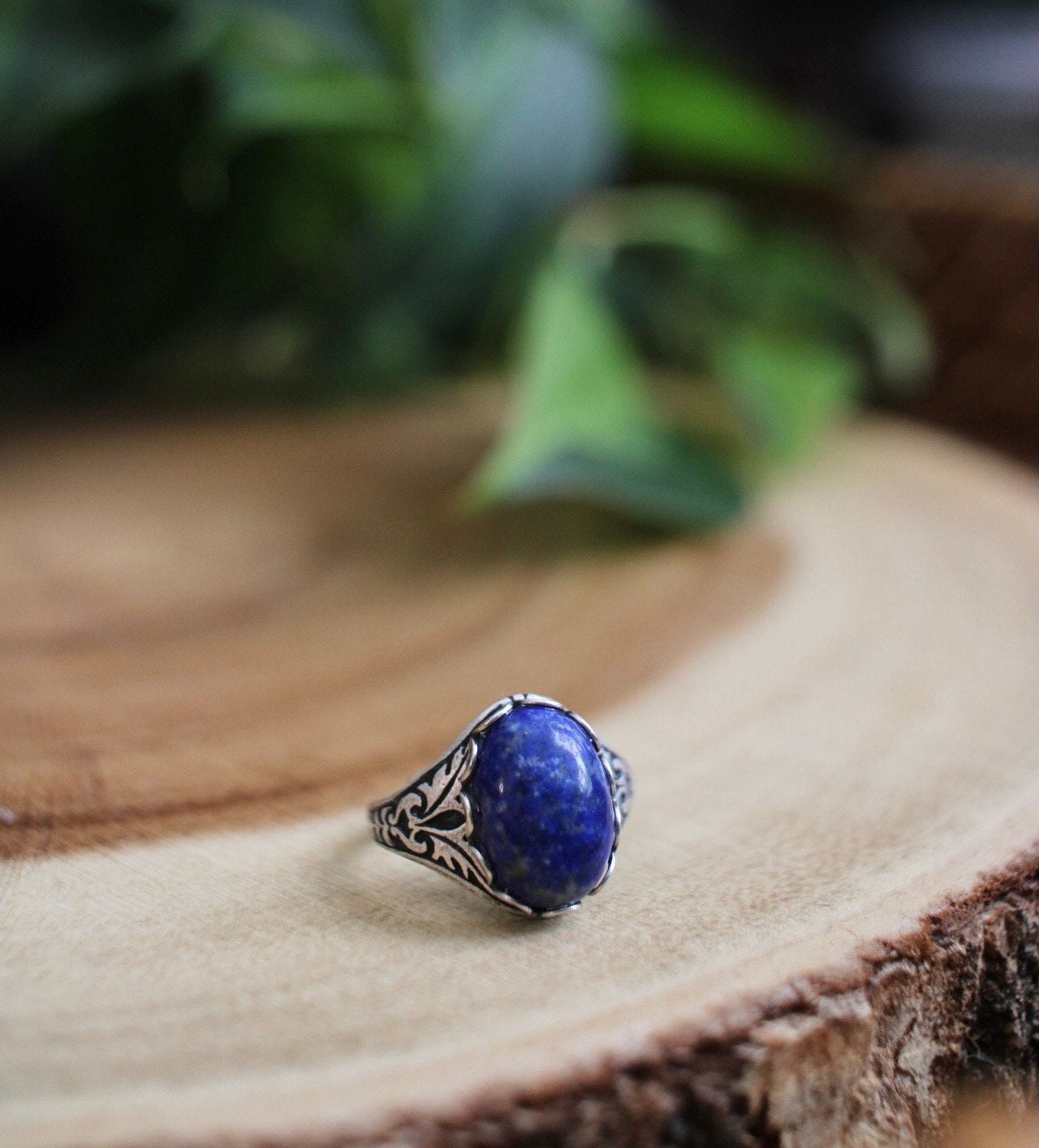 Lapis Lazuli Adjustable Gemstone Ring