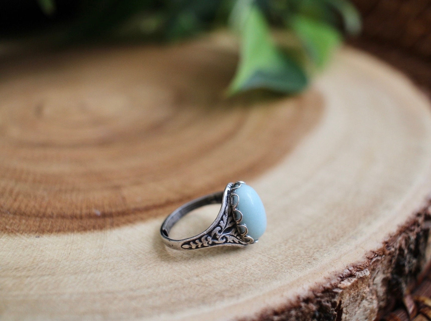 Amazonite Adjustable Gemstone Ring