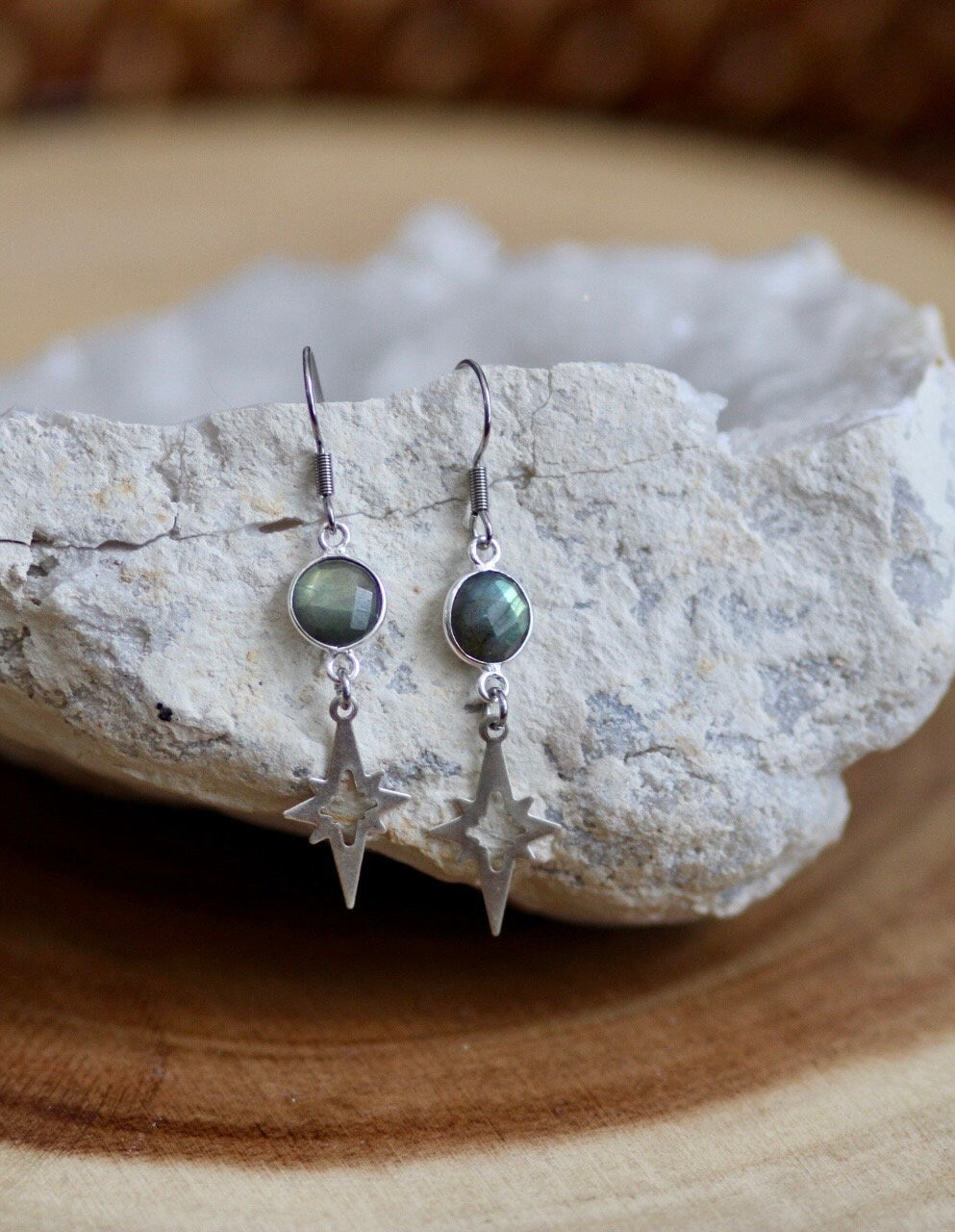 Labradorite Polaris Dangle Earrings