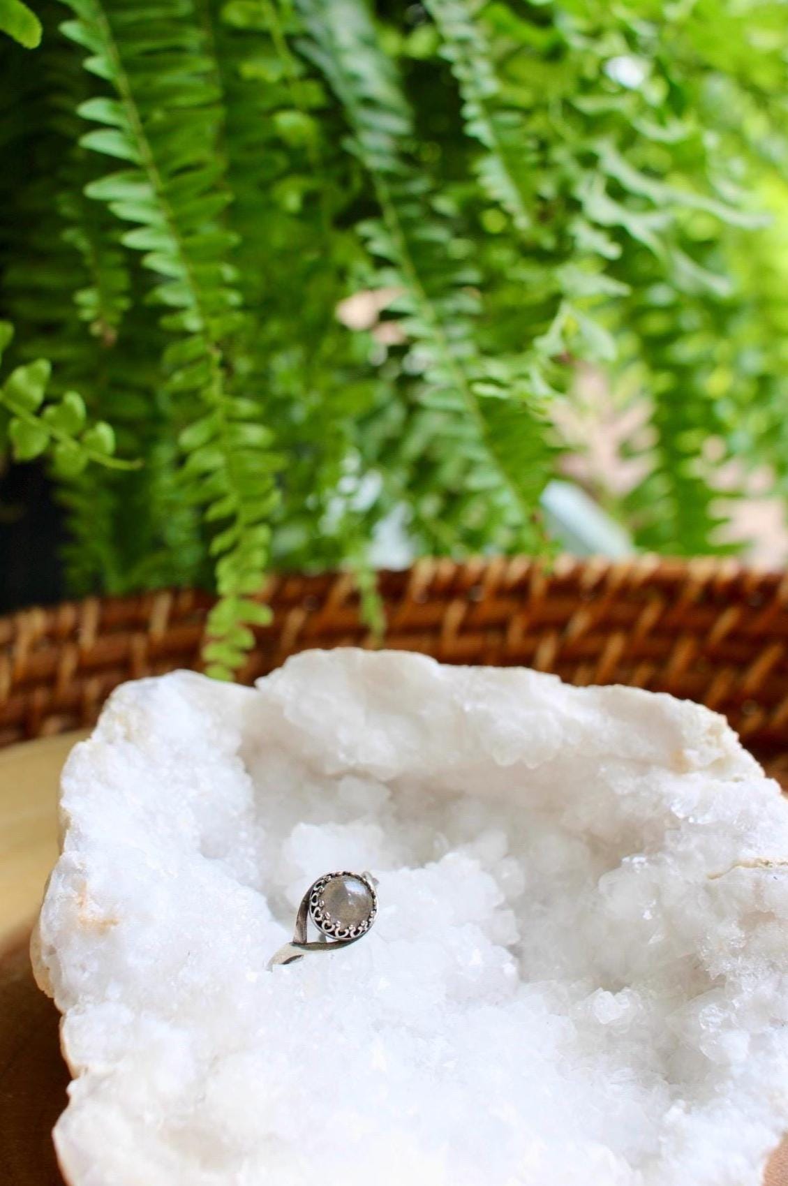 Labradorite Adjustable Boho Ring