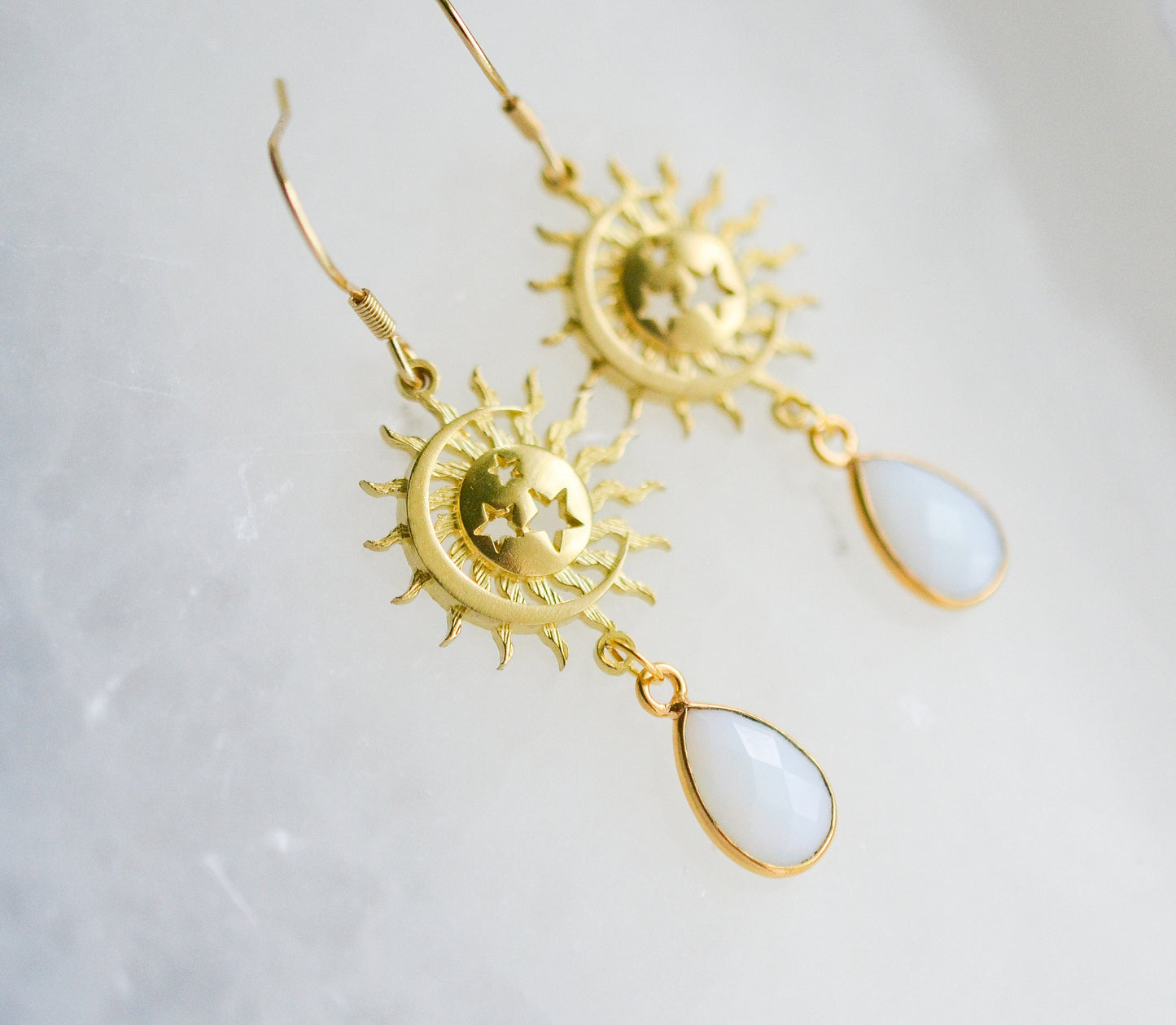 Opalite Celestial Dangle Earrings