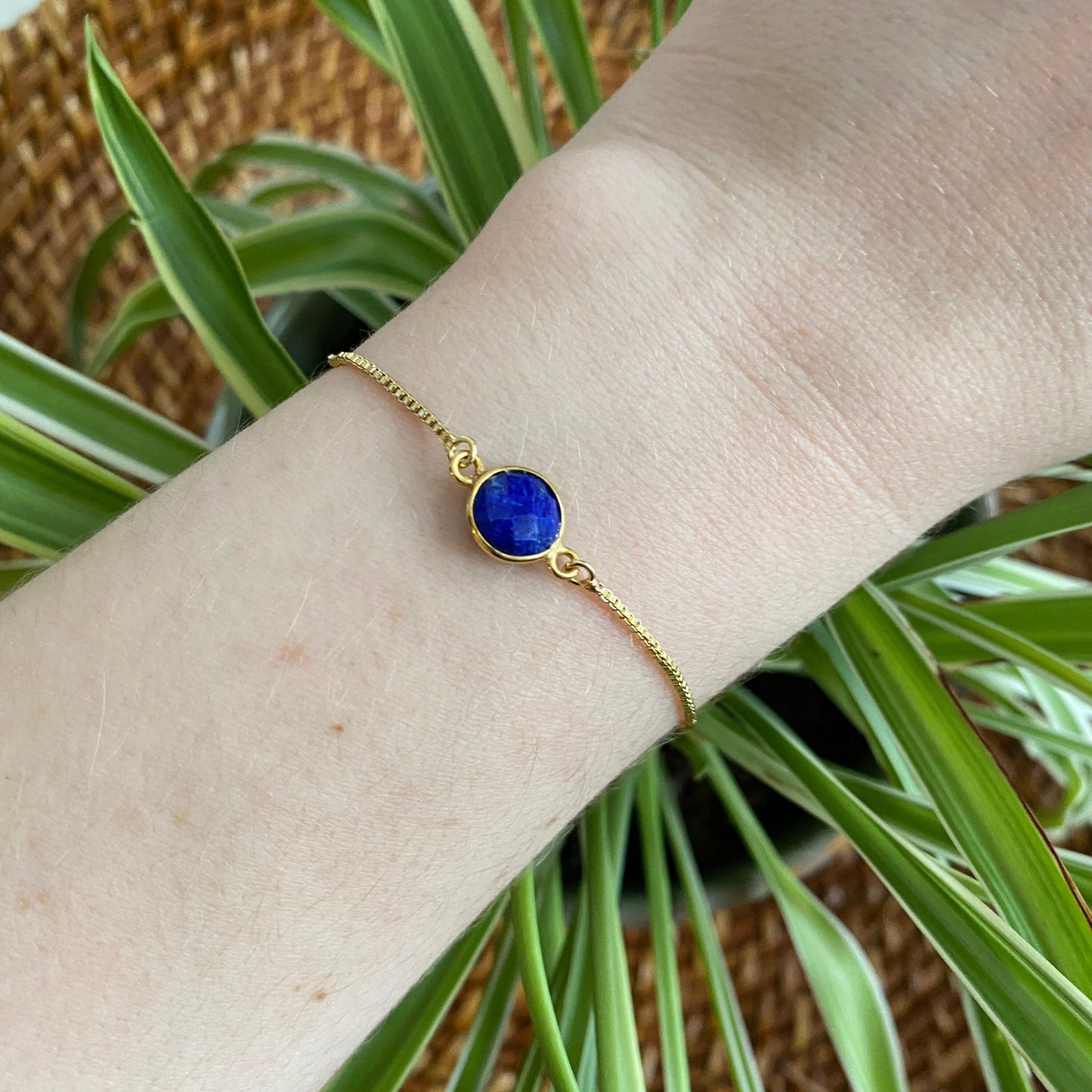 Dainty Blue Lapis Bracelet