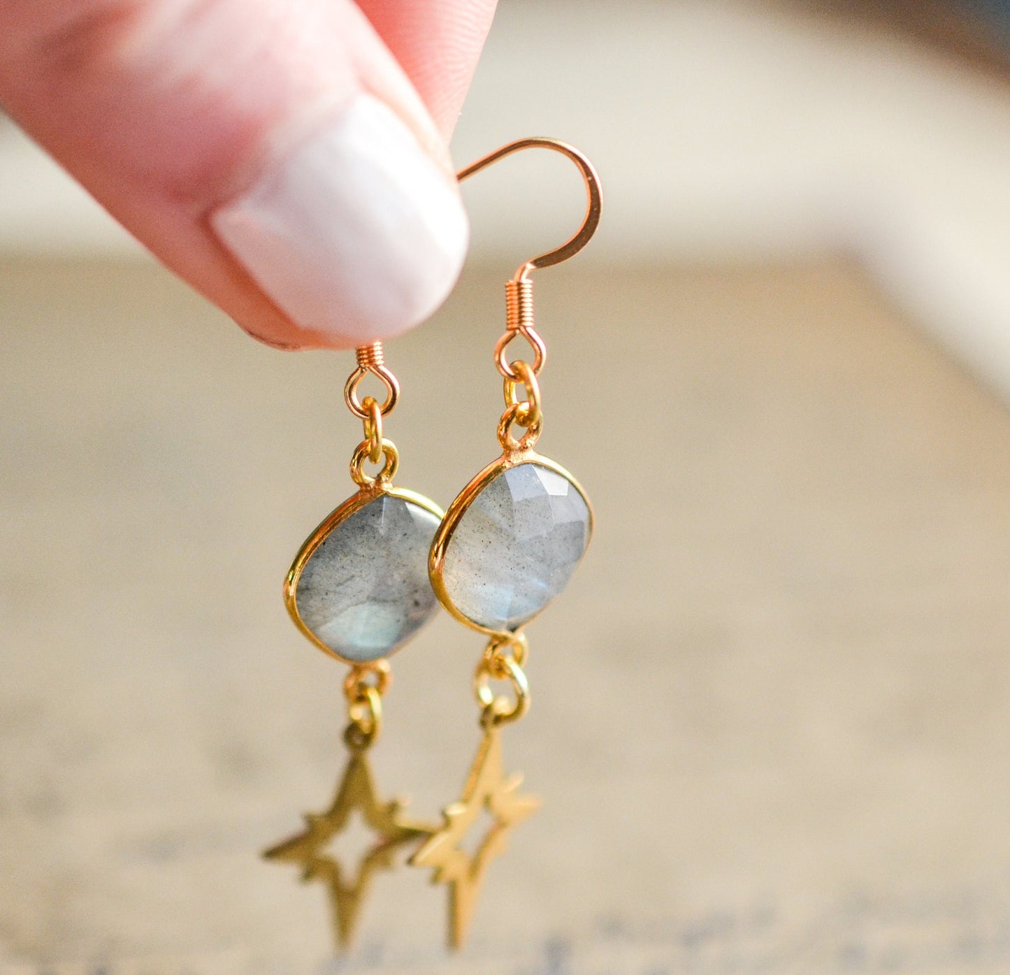 Labradorite Polaris Dangle Earrings