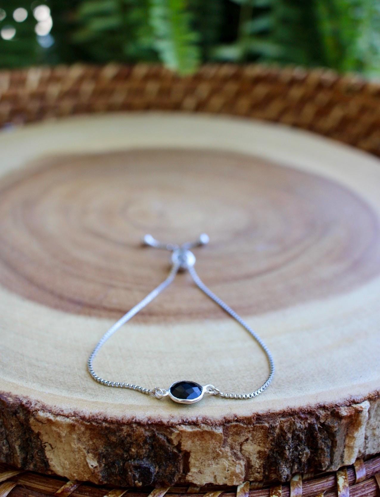 Black Onyx Silver Bracelet