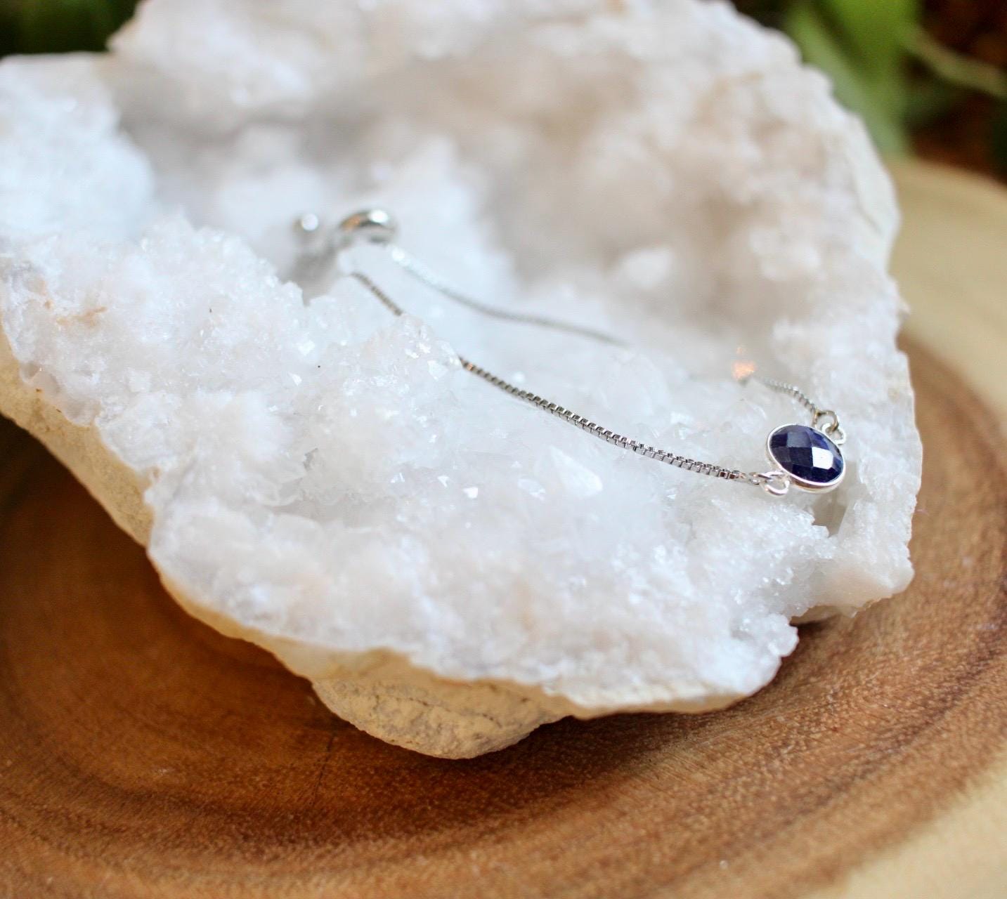 Sapphire Silver Bracelet